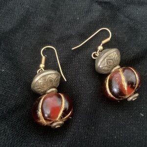 Beautiful glass earrings from Venice I believe. In excellent condition never wor